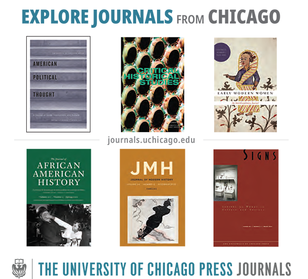 University of Chicago Press Journal info for the 2023 Big Berks Conference